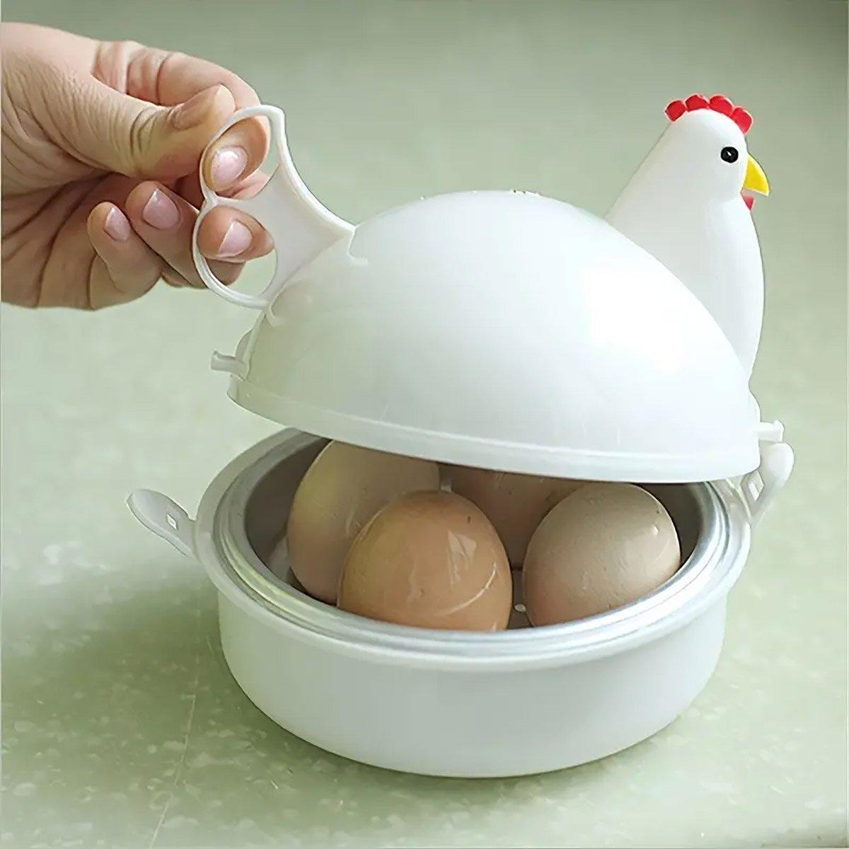 Microwave Oven Egg Steamer Boiled Egg Artifact Boiled Egg Mini Household Special Heating Box 5