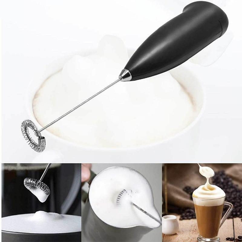 Milk Frother for Coffee Handheld Frother Electric Whisk, Milk Foamer, Mini Mixer 4