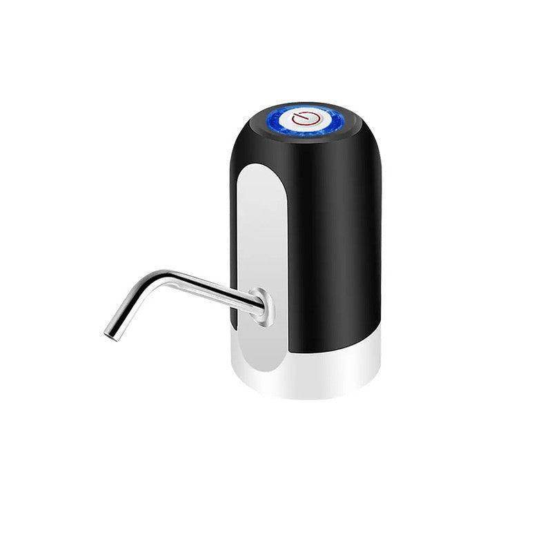 Electric Water Bottle Pump Dispenser Drinking Usb Button Black White Drinking - Black 6