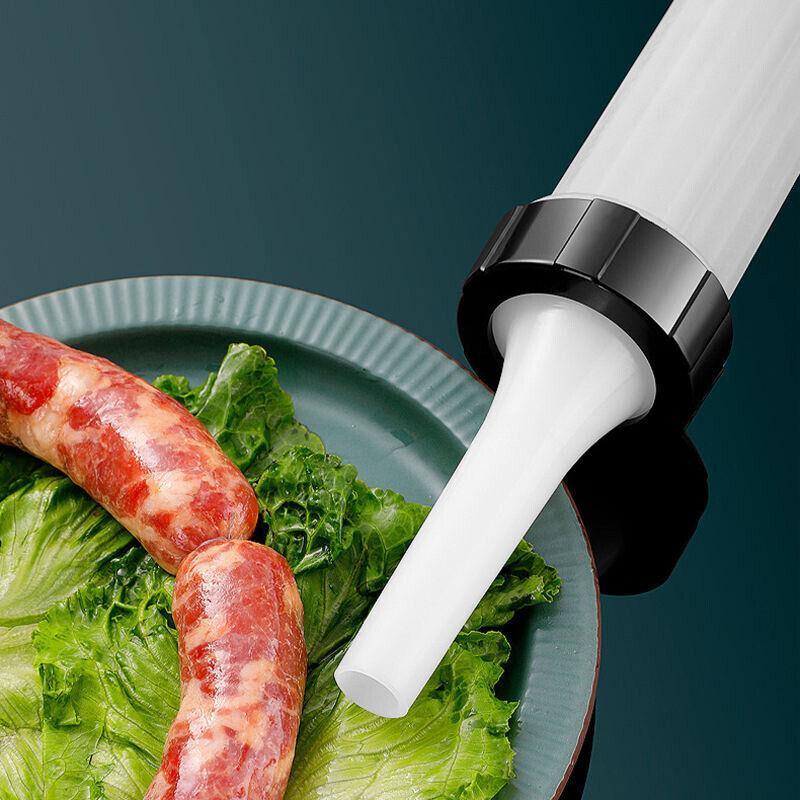 Sausage Machine Meat Filler Stuffer Salami Maker Funnel Hand Operated 3