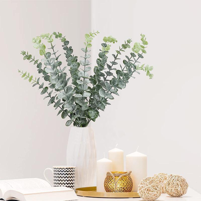 Artificial Eucalyptus Leaf Flowers Fake Green Plant Nordic Home Party Decor 5