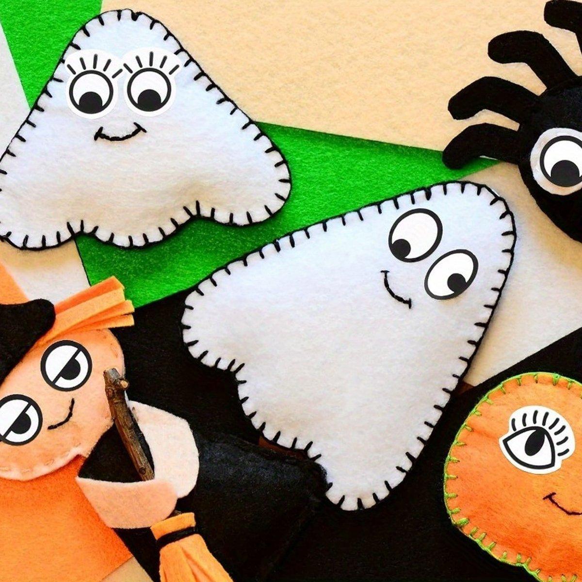 2 Rolls Cartoon Eye Stickers Self-Adhesive DIY Craft Paper for Handmade Projects 5