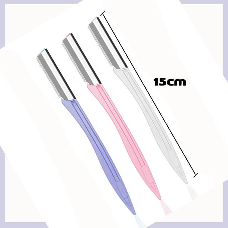 3 Piece Eyebrow Razor Kit for Women Facial Hair Removal and Brow Shaping 3