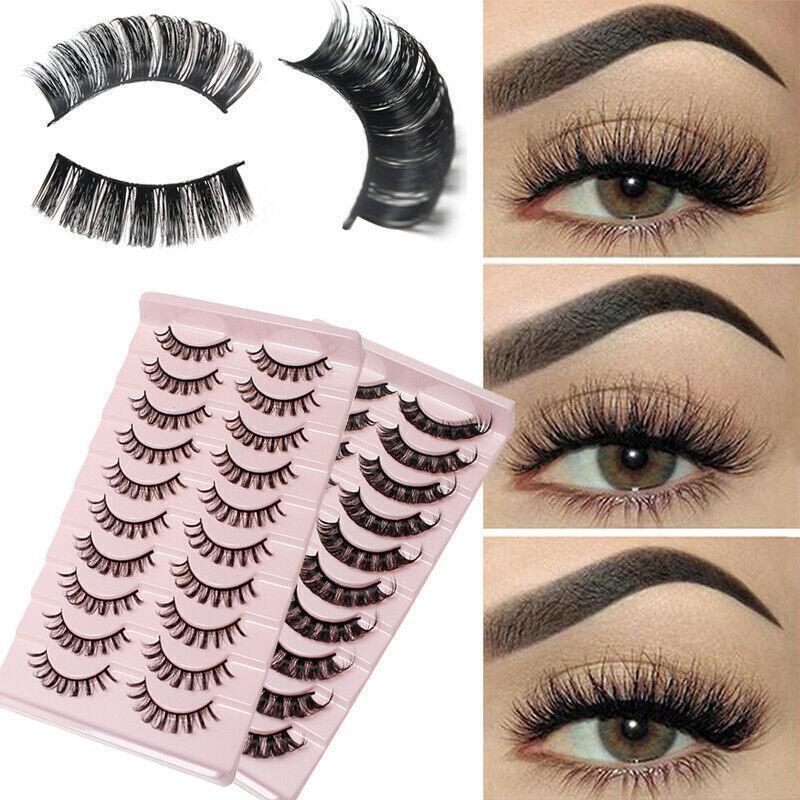 10 Pairs Russian D-Curl Mink False Eyelashes - Full & Curled - DH06-01 4