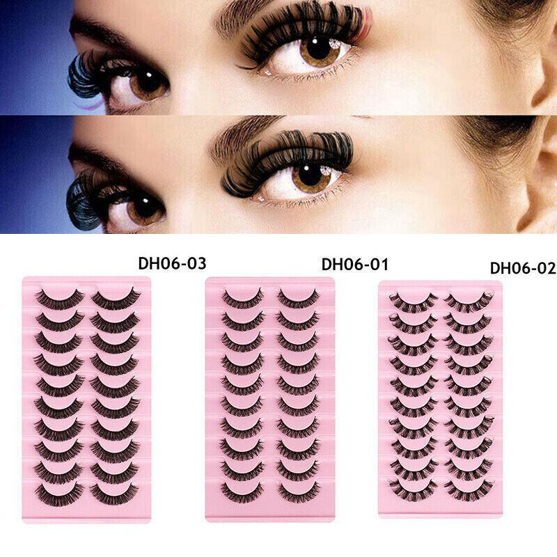 10 Pairs Russian D-Curl Mink False Eyelashes - Full & Curled - DH06-05 5