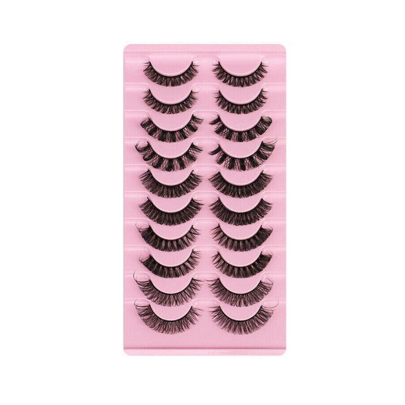 10 Pairs Russian D-Curl Mink False Eyelashes - Full & Curled - DH06-H5 11