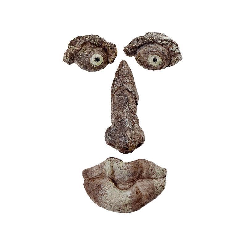 Old Man Tree Hugger Garden Peeker Yard Outdoor Sculpture Whimsical Face Decor - B 7
