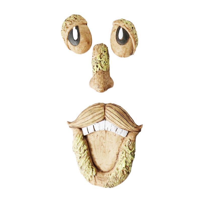 Old Man Tree Hugger Garden Peeker Yard Outdoor Sculpture Whimsical Face Decor - B 9