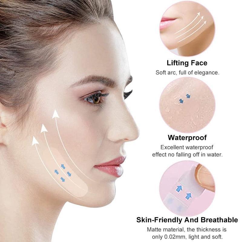 40PCS Invisible Face Lift Tapes V Shape Stickers for Makeup and Instant Slim Look 5