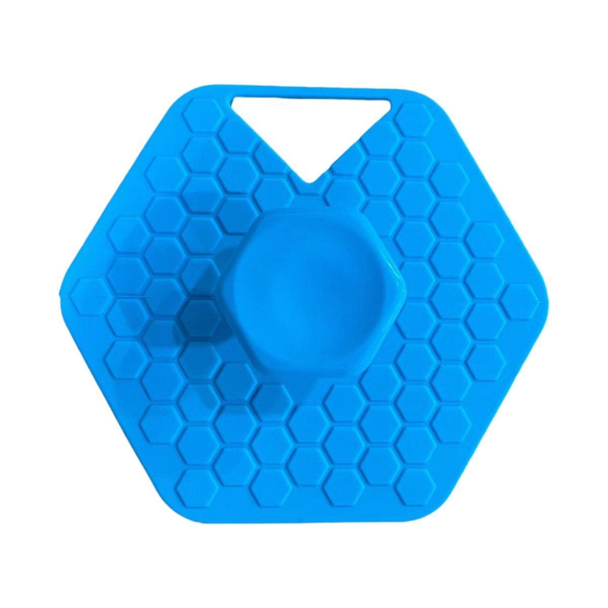 Silicone Bath Brush Soft Bristle Body Scrubber Facial Cleaning Massage Tool - Blue 8