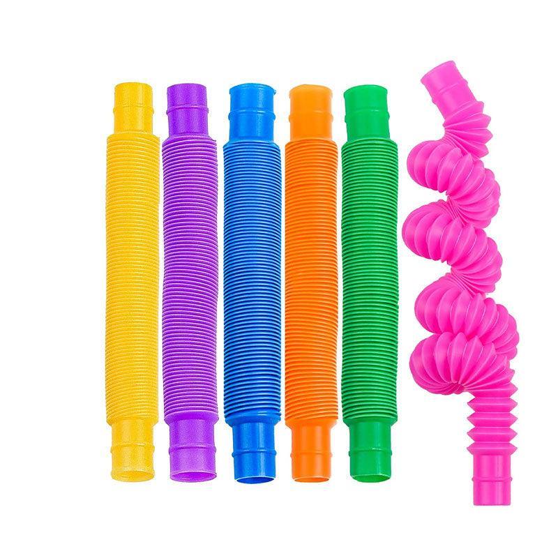 6Pcs Sensory Pop Tube Fidget Toys for Office School Home Use - Large 6PCS 6