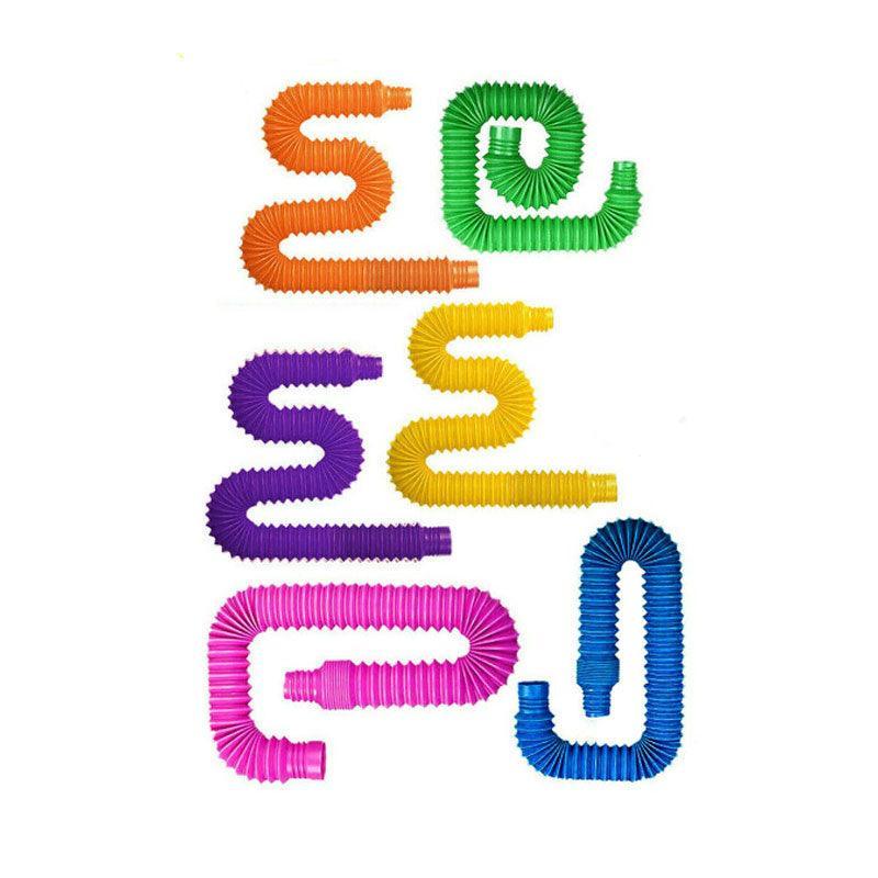 6Pcs Sensory Pop Tube Fidget Toys for Office School Home Use - Large 6PCS 7