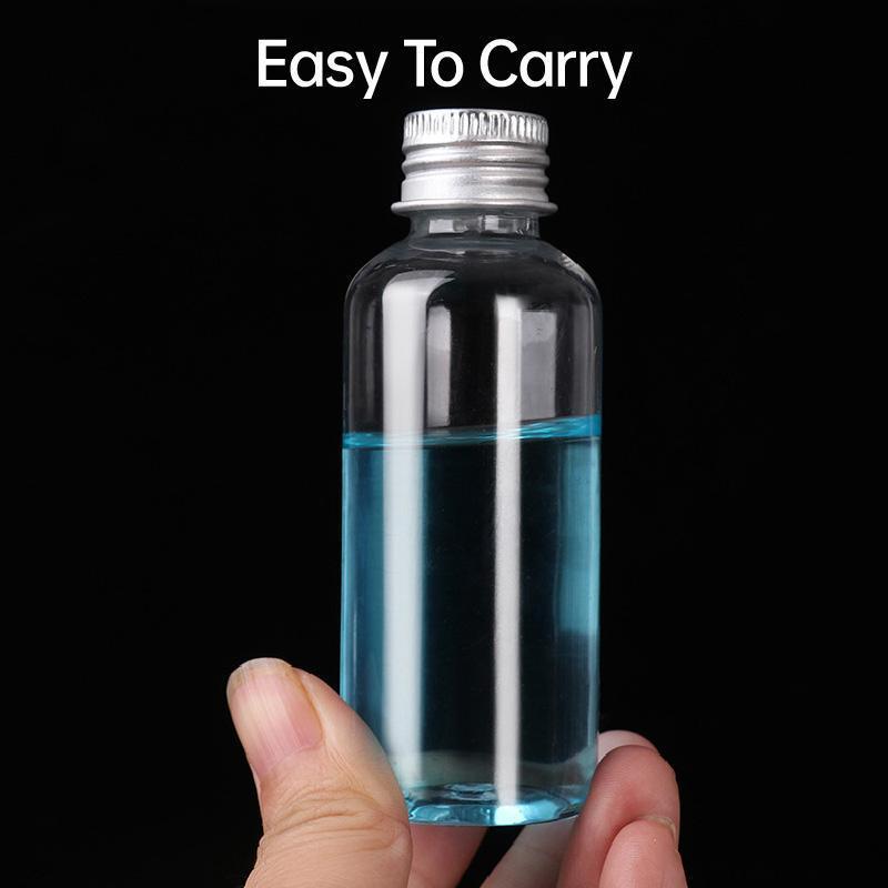 50/100pcs Clear Plastic Bottles with Aluminum Caps Liquid Dispenser Containers - 30ml-100pcs 4