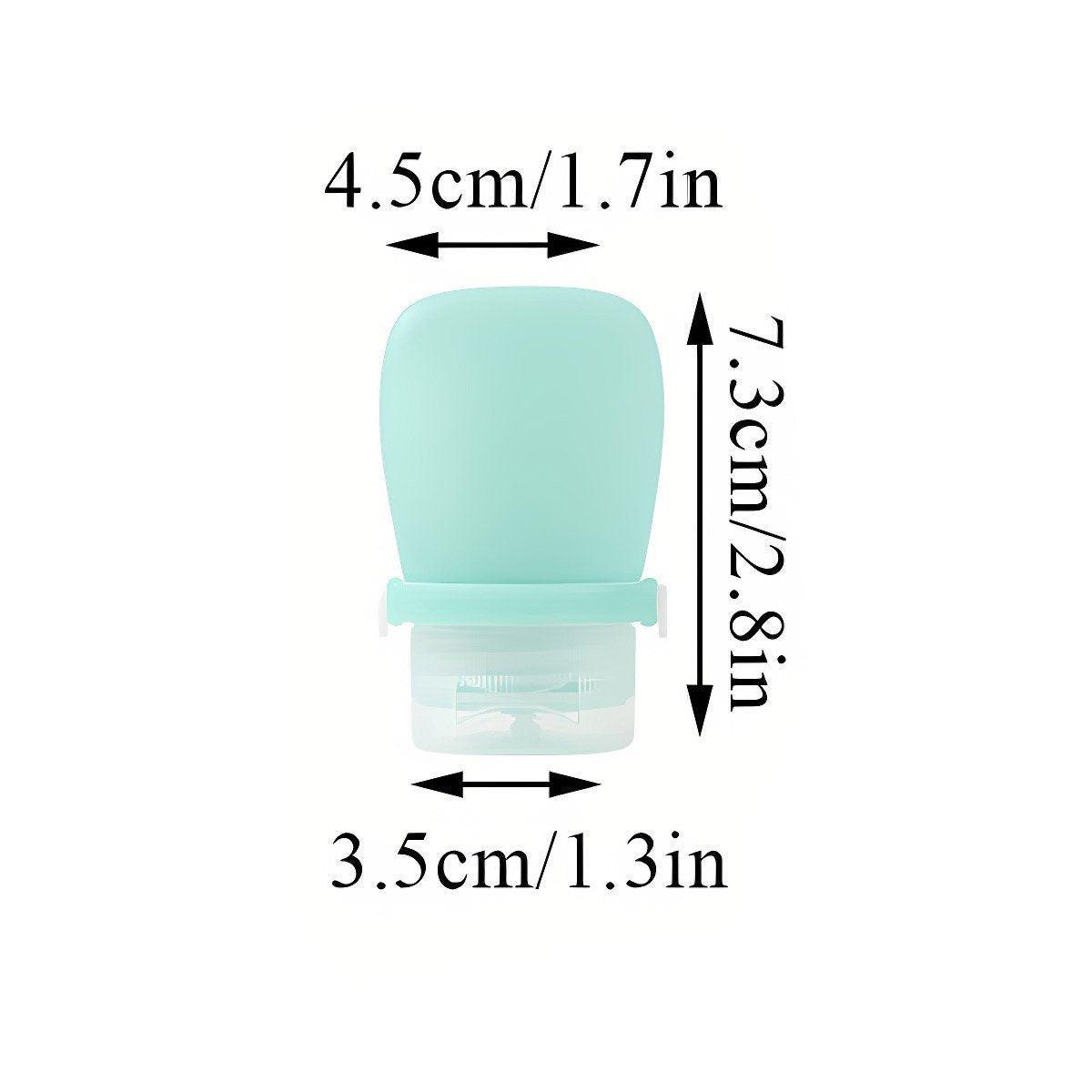 4pcs Travel Storage Bottles Set Refillable Silicone for Shampoo Lotion Cosmetics 3