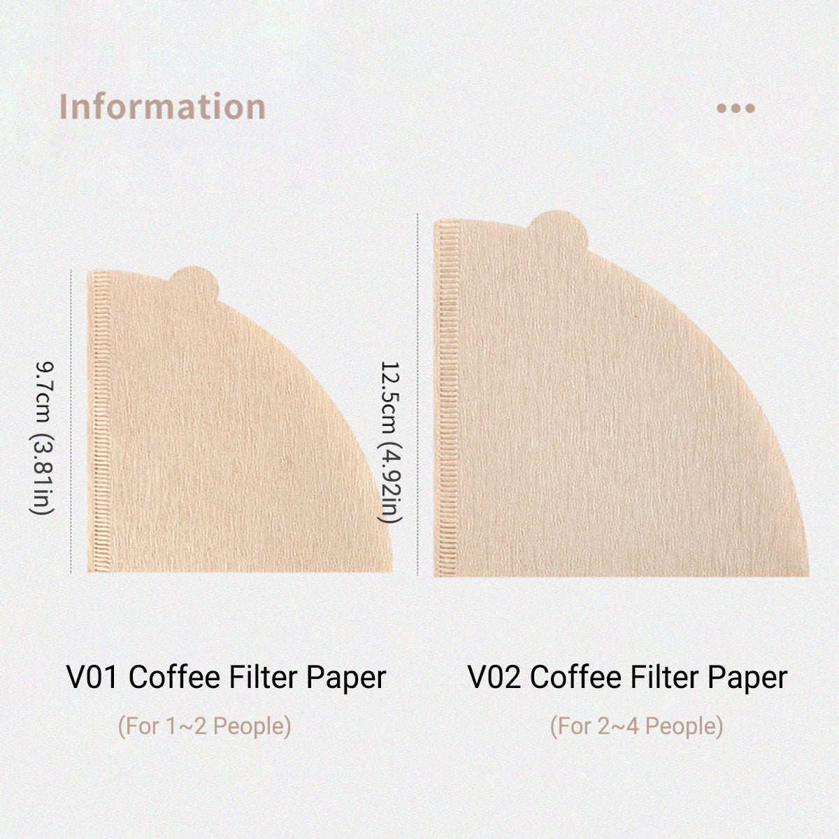 100PCS Coffee Filter Paper Drip Cone Funnel Handmade Filters for Coffee Machine - V01-100PCS 3