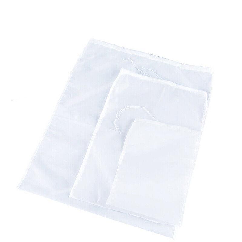 Micron Reusable Nylon Fine Mesh Food Strainer Filter Bag For Nut Milk Coffee - 30*45CM