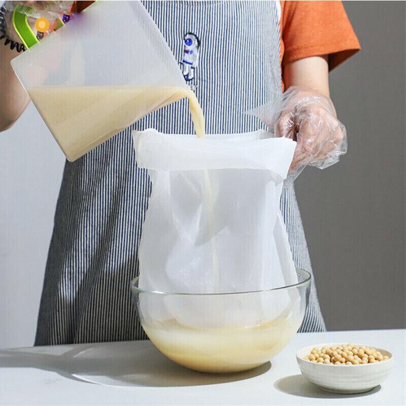 Micron Reusable Nylon Fine Mesh Food Strainer Filter Bag For Nut Milk Coffee - 30*45CM 4