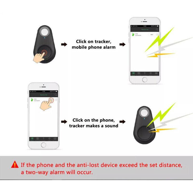 Smart Finder Locator Key Mini Bluetooth Tracker Dog Pet Tag Tracer - Red 5