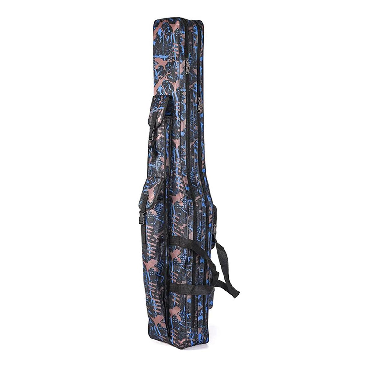 130cm Big Belly Fishing Tackle Bag Rod Storage Carry Case Outdoor Fishing Bag - Snake skin camouflage 6