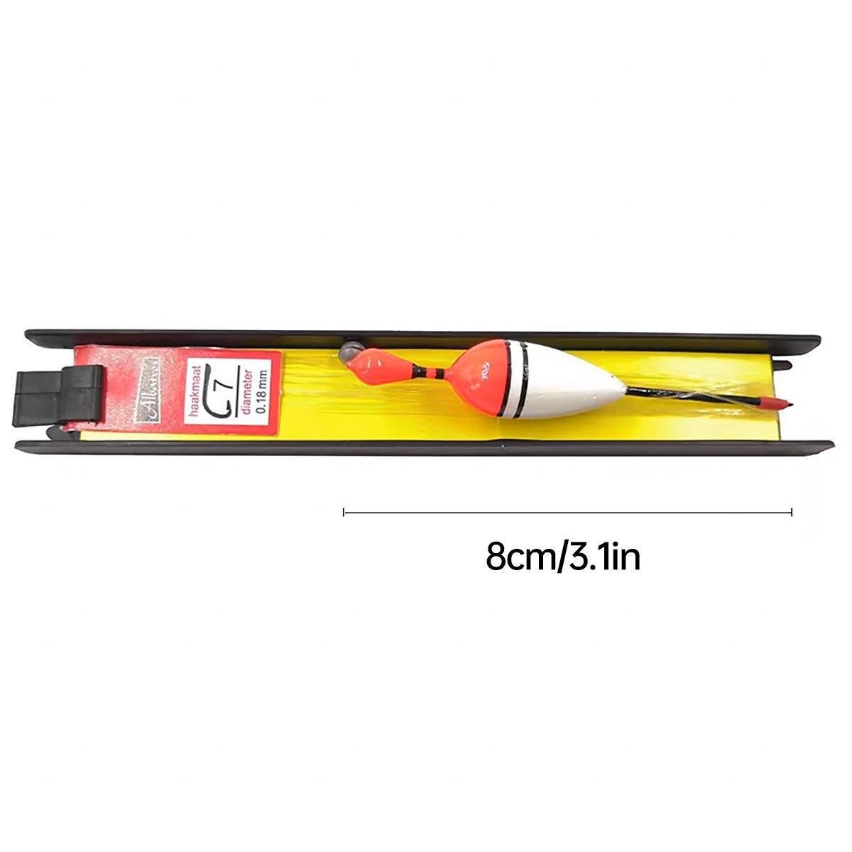 6Pcs Fishing Floats Set Fishing Bobber Hook Kits Straight Column Water Drop Type 3