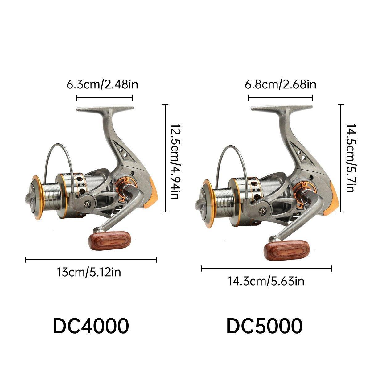 All-Metal Spinning Fishing Reel Sea Pole Fishing Gear Wire Cup Fishing Rod - 2000 4