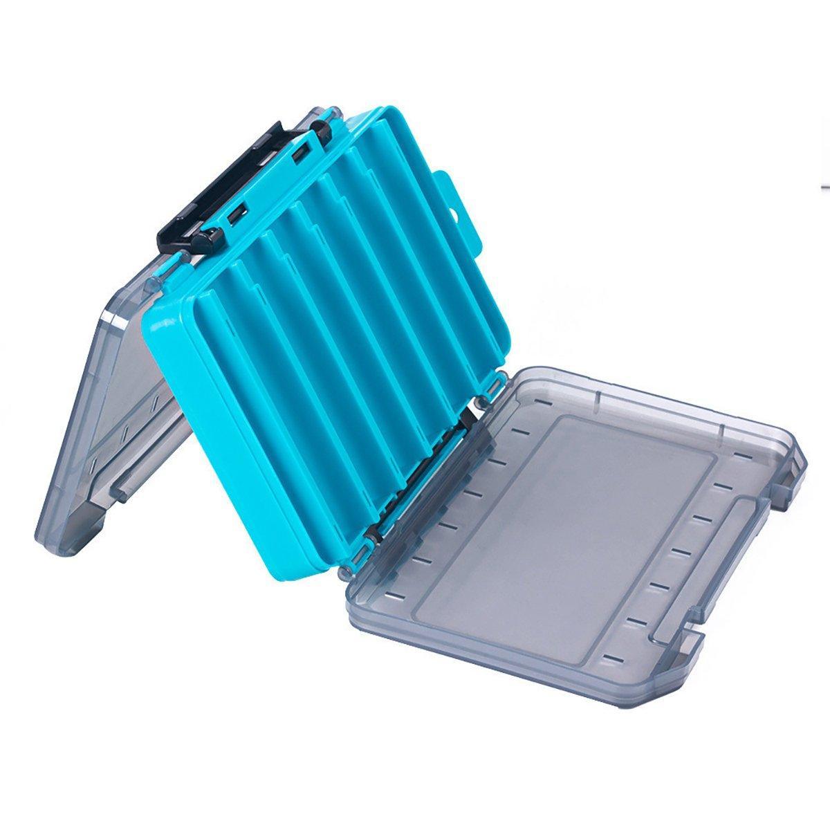 Multifunctional Fishing Bait Storage Box Accessories Gear Organizer Tool Box - Blue-L 5