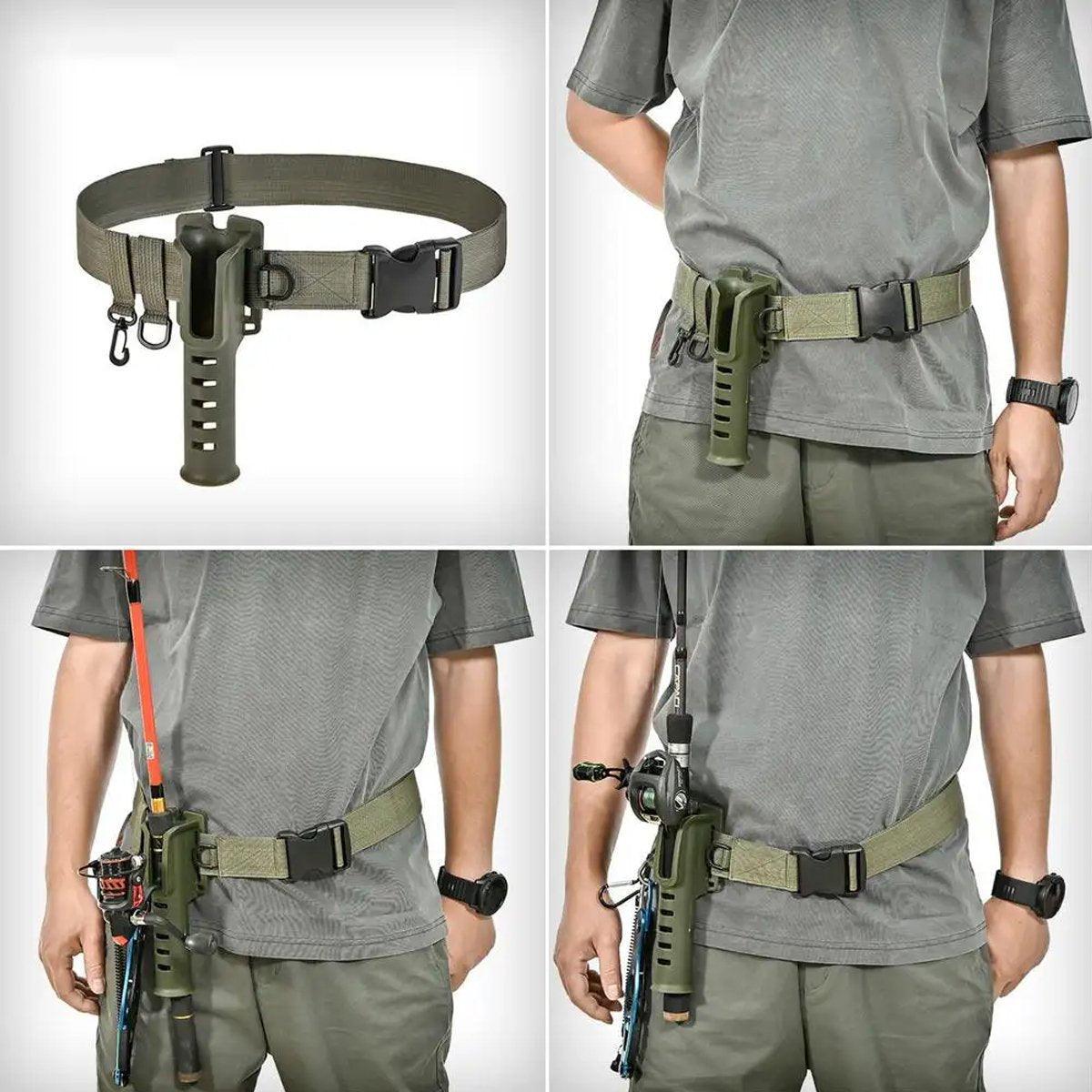 Adjustable Fishing Rod Holder Belt Portable Waist Strap Fishing Gear Rod Storage 5