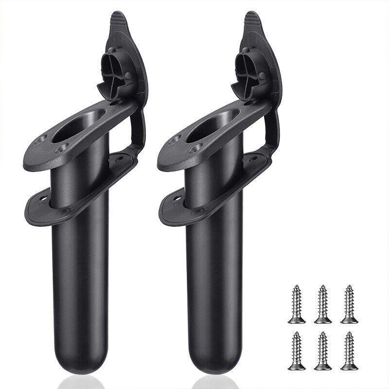 2Pcs With Cap Cover Fishing Boat Rod Holder For Kayak Pole Bracket Flush Mount 5