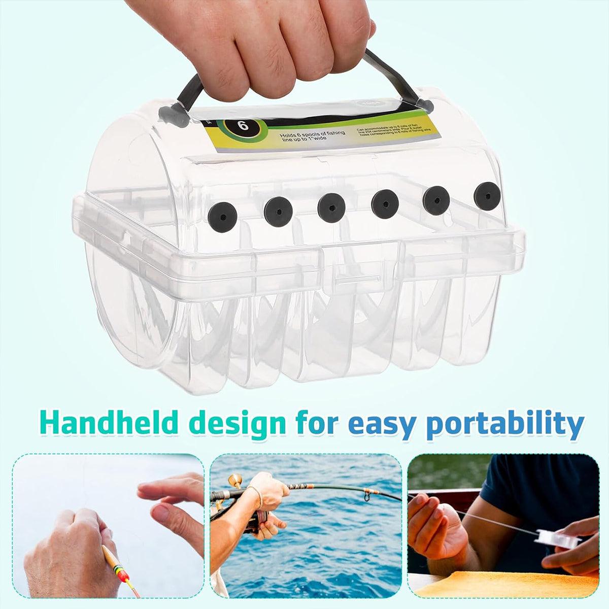 Multifunctional Fishing Line Organizer Storage Box Tackle Management Holder 4