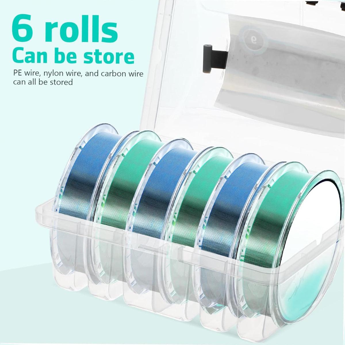 Multifunctional Fishing Line Organizer Storage Box Tackle Management Holder 5