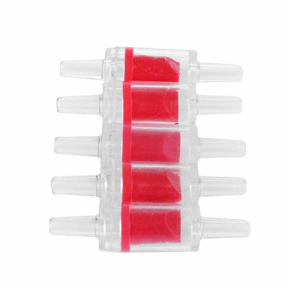 5/10X Check Valve Fish Tank Aquarium Air Pump Silicone Non-Return One Way Airline - 5PCS 3