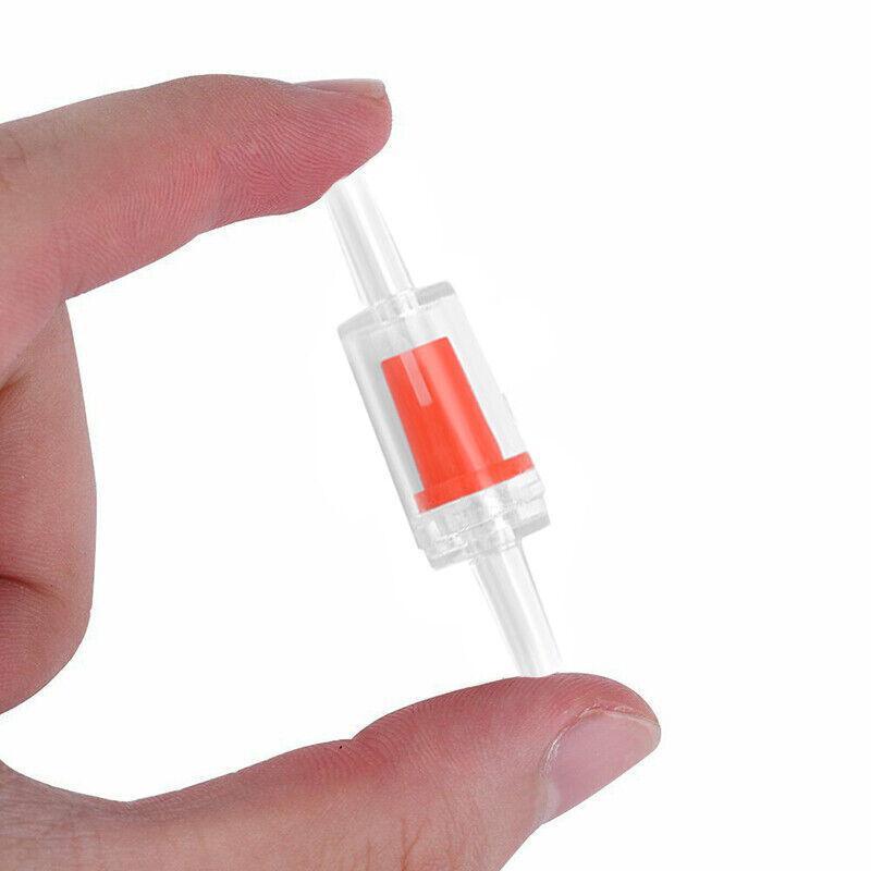 5/10X Check Valve Fish Tank Aquarium Air Pump Silicone Non-Return One Way Airline - 5PCS 4