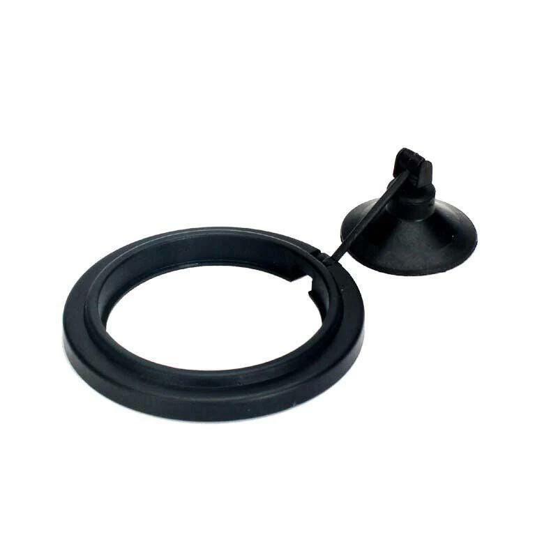 Fish Feeding Ring Aquarium Fish Tank Feeder Floating Fish Food Feeder Fish Food Black - Black Square 7