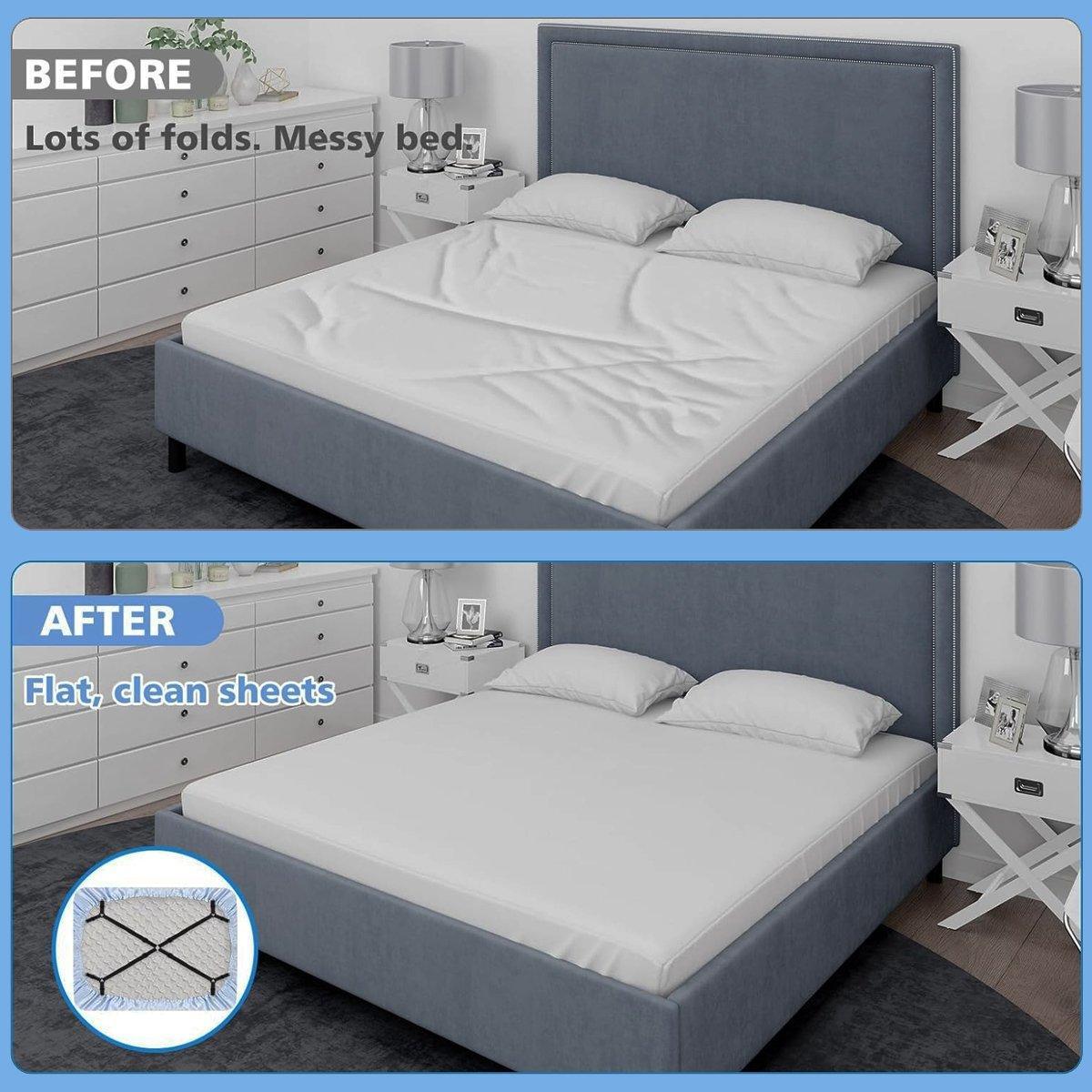 Adjustable Comforter Sheet Buckle Fixer Non-Slip Elastic Clip for Bedding Secure 3