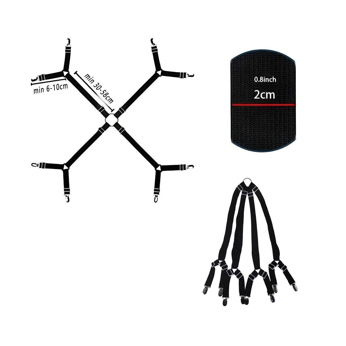 Adjustable Comforter Sheet Buckle Fixer Non-Slip Elastic Clip for Bedding Secure 4