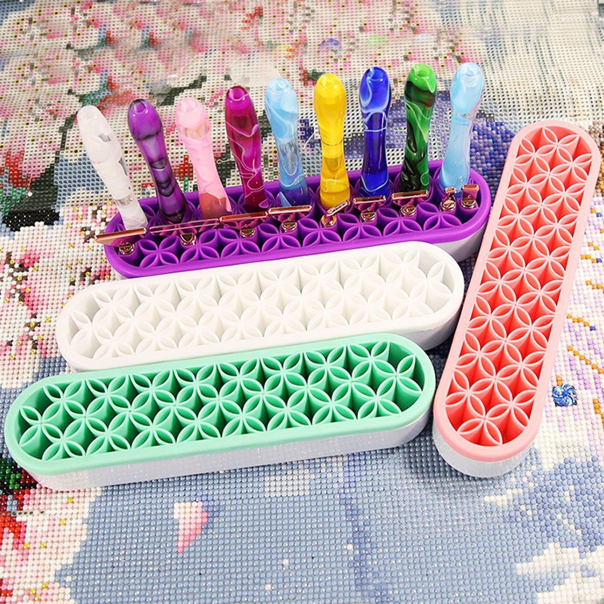 Silicone Makeup Organizer Cosmetic Storage Box Lipstick Brush Holder Desktop Box - Green 4