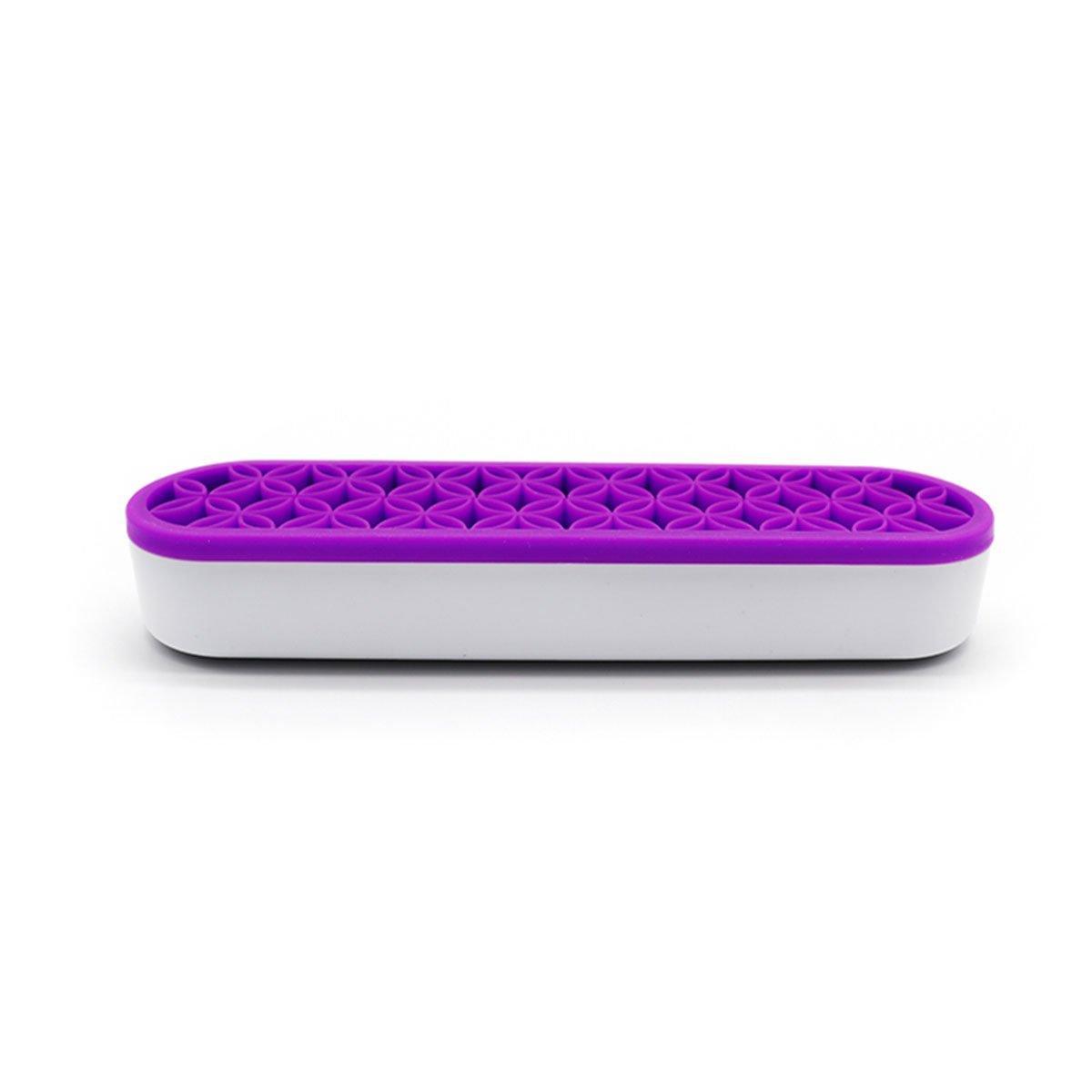 Silicone Makeup Organizer Cosmetic Storage Box Lipstick Brush Holder Desktop Box - Green 14