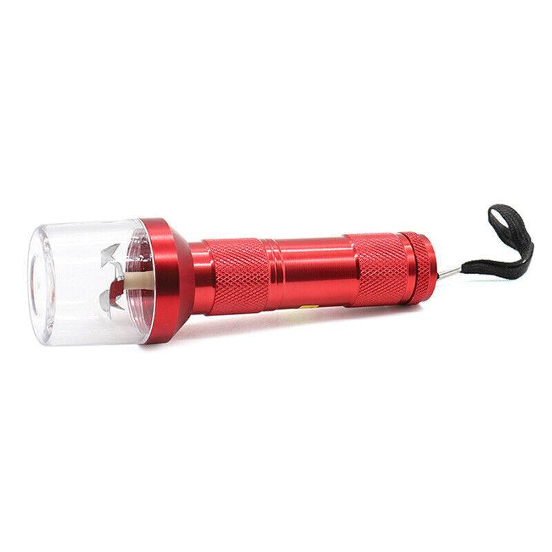 Electric Portable Pocket Metal Herb Grinder Spice Crusher Gift Au - Red 7