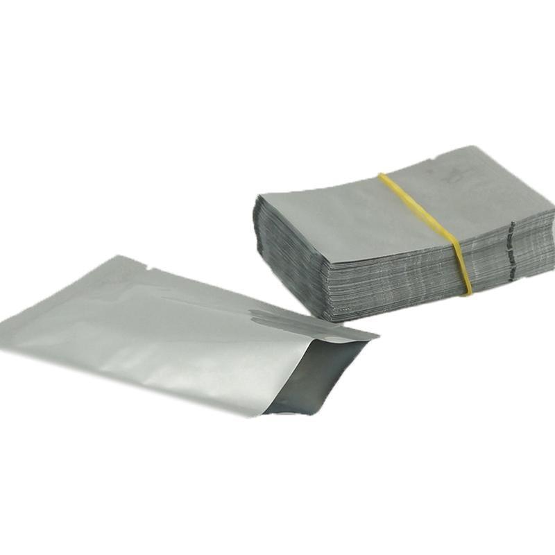 Silver Open Top Aluminum Foil Packaging Bags Heat Seal Vacuum Food Pouches - 22X30CM 7