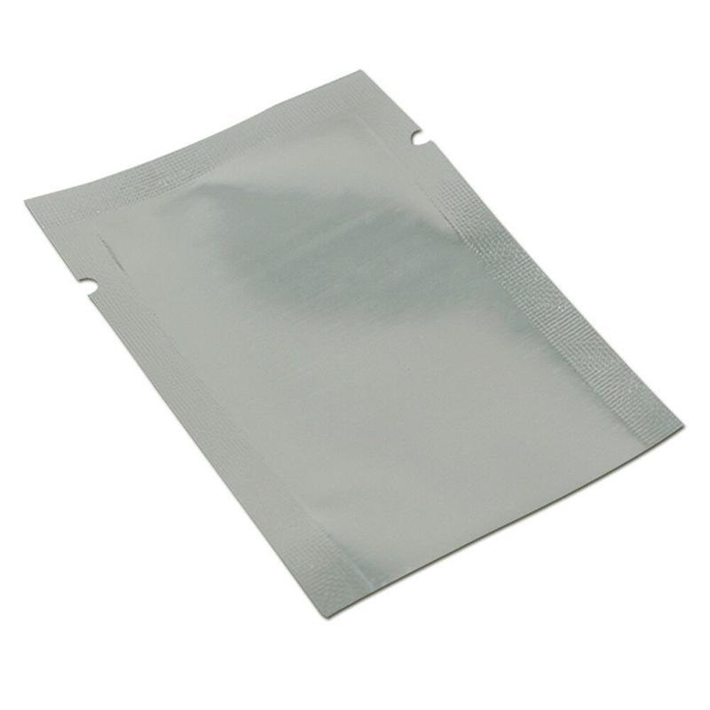 Silver Open Top Aluminum Foil Packaging Bags Heat Seal Vacuum Food Pouches - 24X37CM 4