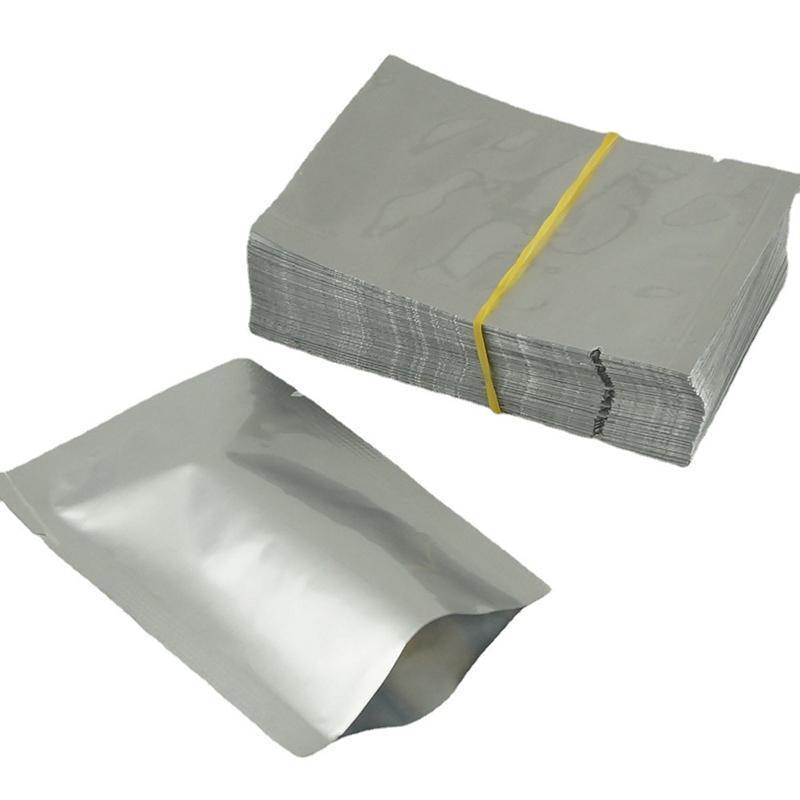 Silver Open Top Aluminum Foil Packaging Bags Heat Seal Vacuum Food Pouches - 24X37CM 9