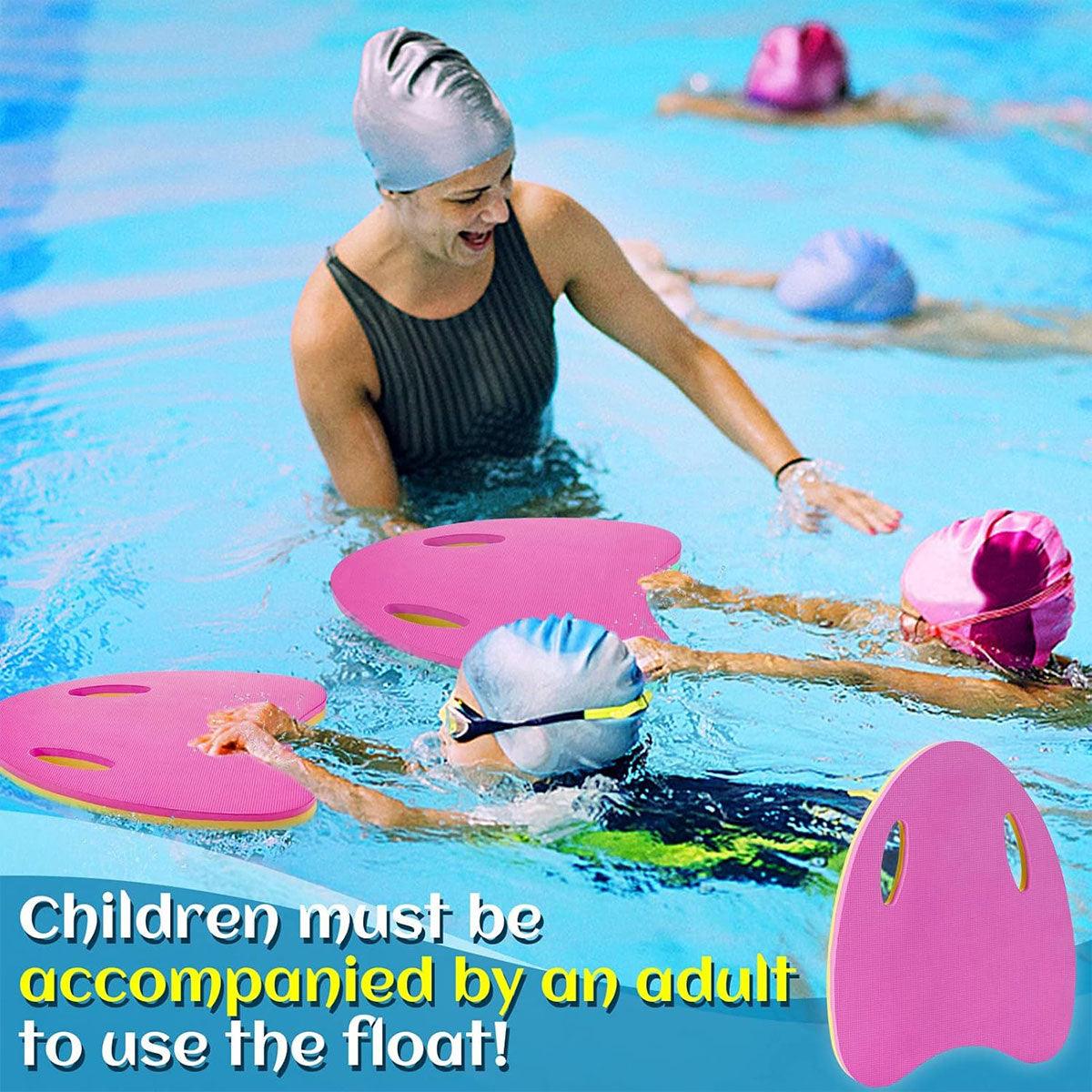 Swimming Back Float for Beginners Buoyancy Pad Gear for Water Training Support - U-shape-Blue 5