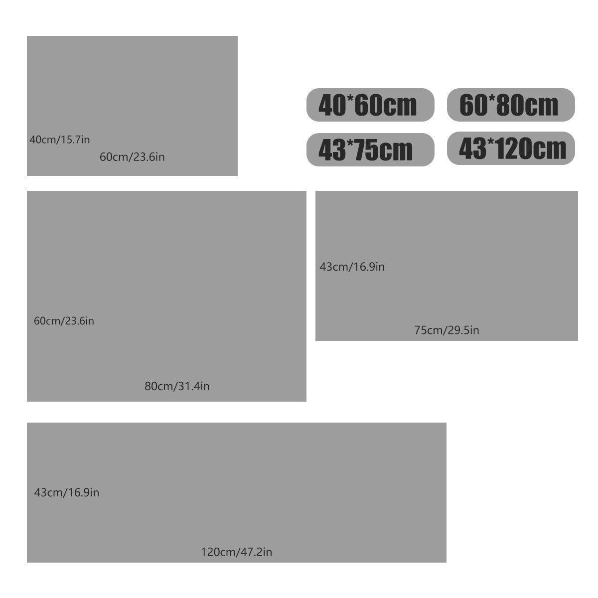 Waterproof Non-Slip Bathroom Shower Mat Anti-Slip Rug Toilet Floor Mat Washable - Grey-40*60cm 3