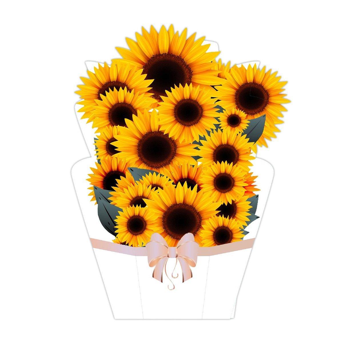 New Style 3D Pop Up Cards Paper Flower Bouquet Greeting Card for All Occasions - Flower Butterfly 8