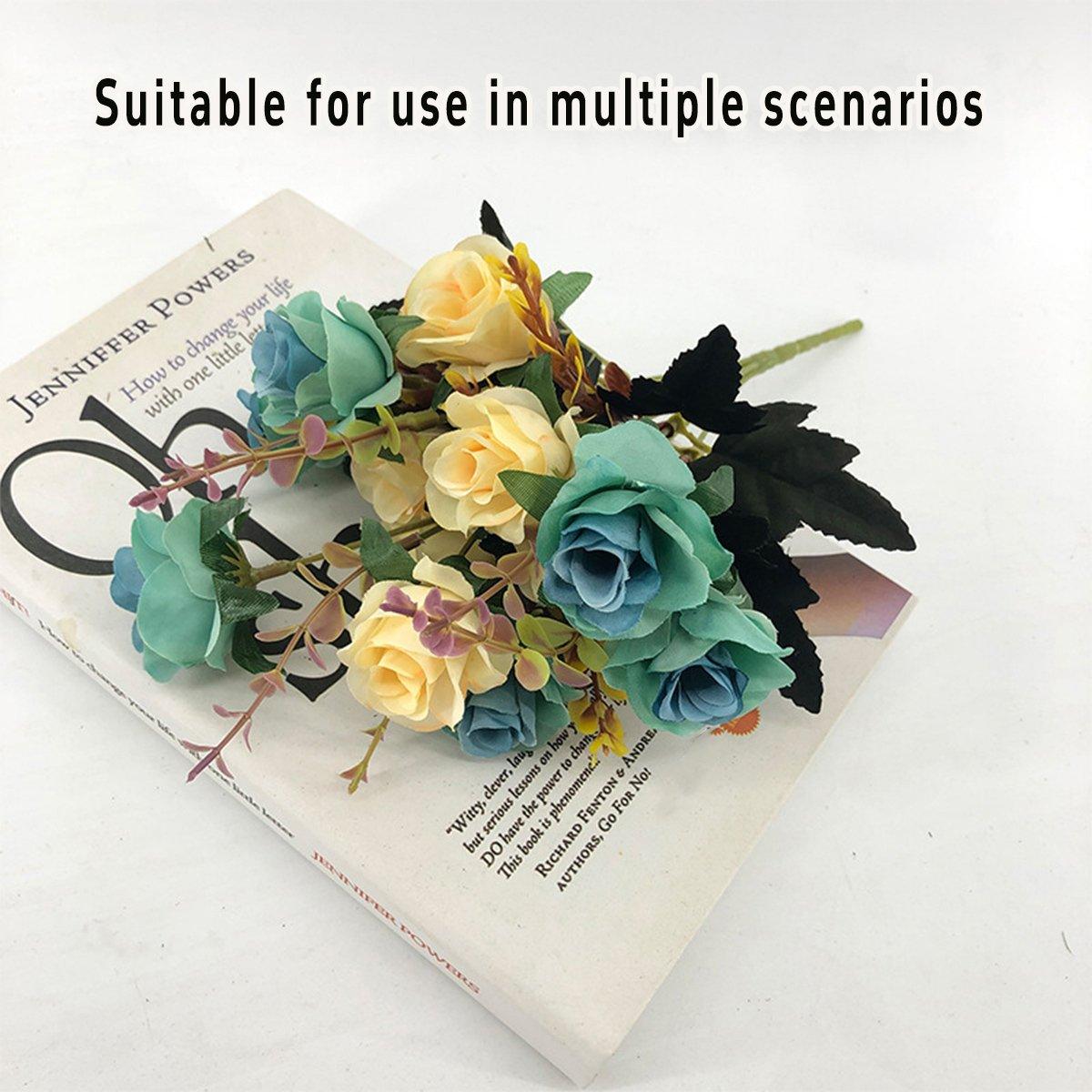 4pcs Artificial Flowers Home Decoration Floral Arrangement for Living Room Decor 4