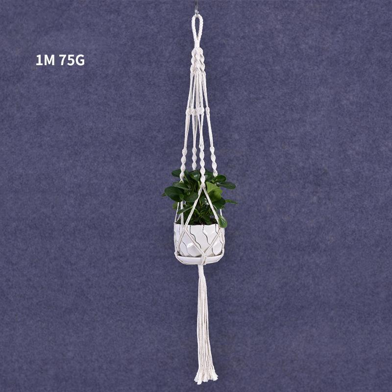 Macrame Plant Flower Pot Holder Hanger Hanging Planter Basket Hemp Rope Braided - #15 3
