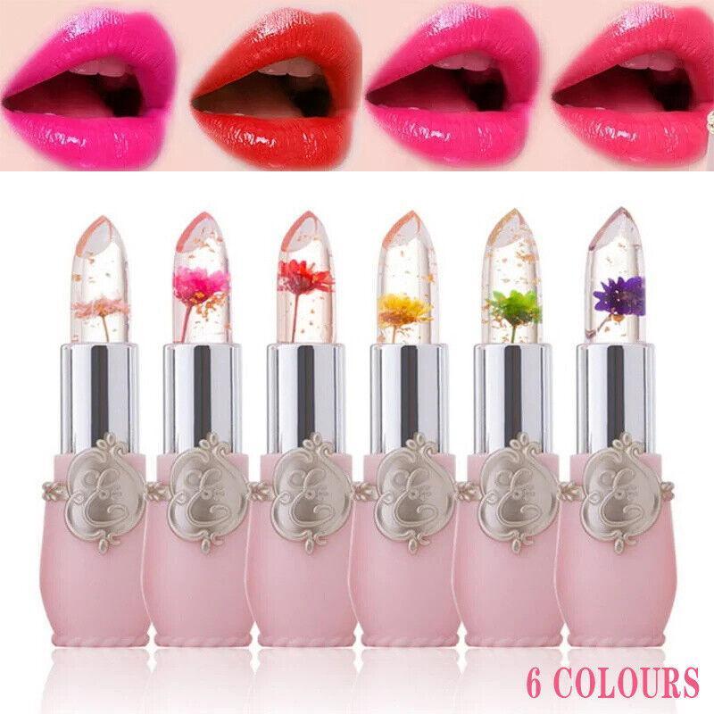 Flower Lipstick Color Jelly Transparent Magic Changing Lip Temperature Change Au - Green