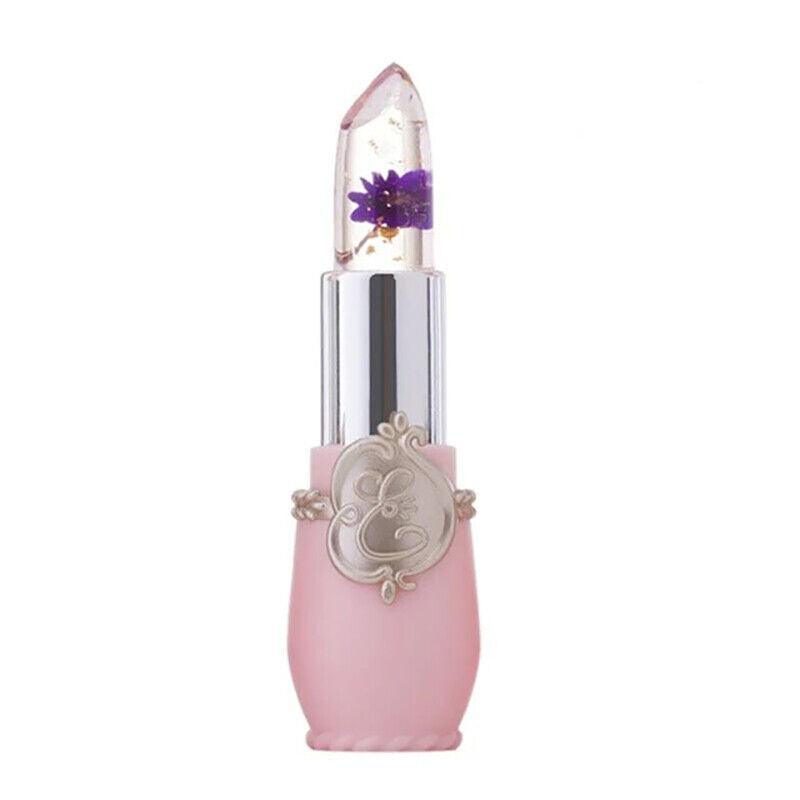 Flower Lipstick Color Jelly Transparent Magic Changing Lip Temperature Change Au - Purple 11