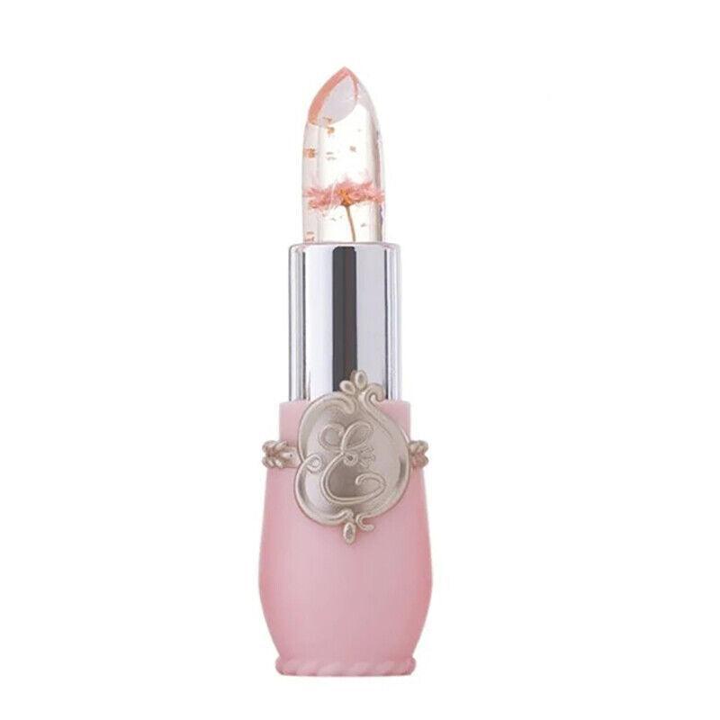 Flower Lipstick Color Jelly Transparent Magic Changing Lip Temperature Change Au - Red 6