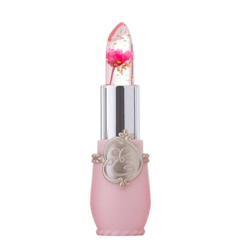 Flower Lipstick Color Jelly Transparent Magic Changing Lip Temperature Change Au - Red 7